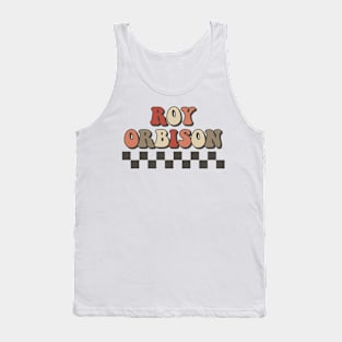 Roy Orbison Checkered Retro Groovy Style Tank Top